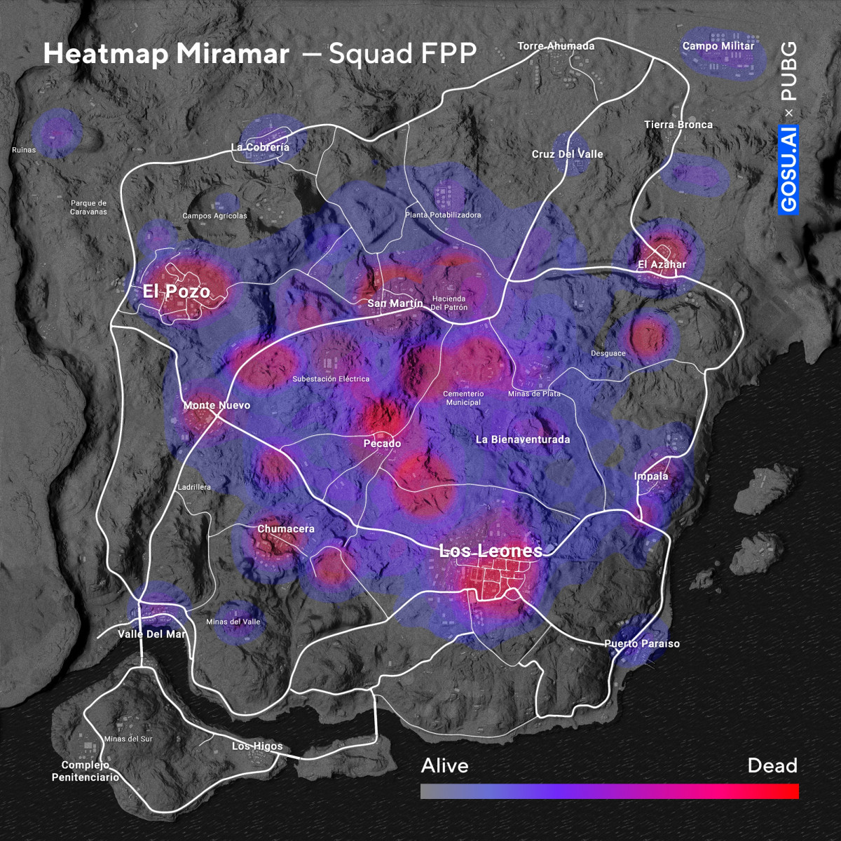 Карта мирамар в pubg mobile