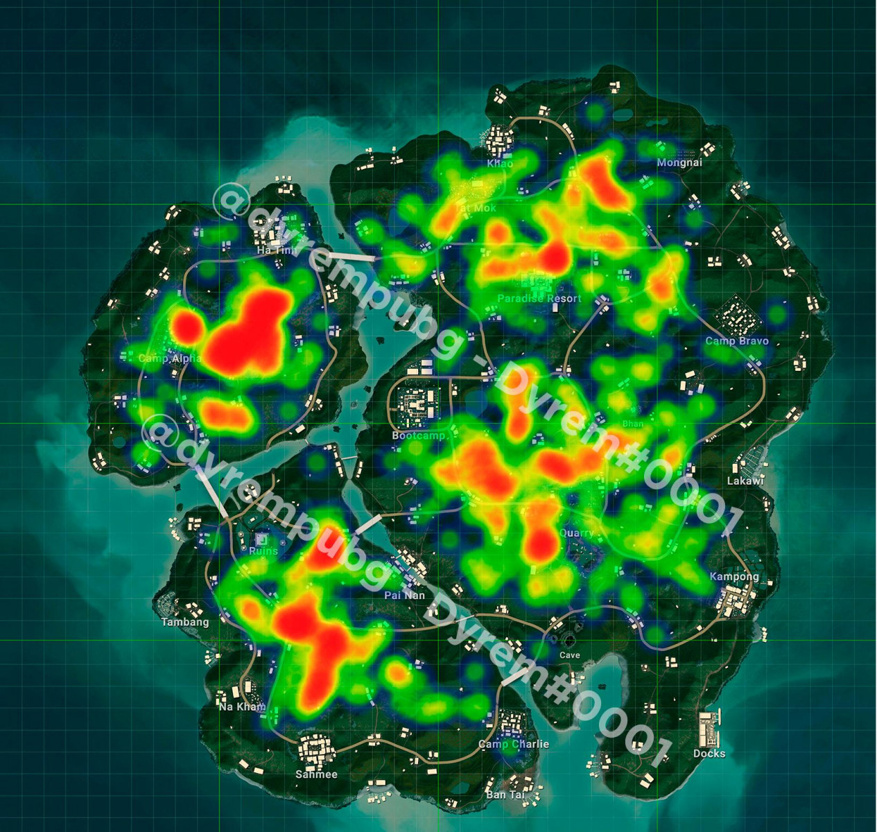 Droll Pubg Map Sanhok