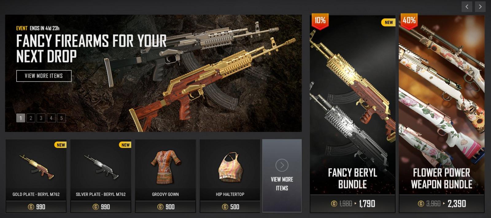 New Beryl Skins Added To Pubg Store